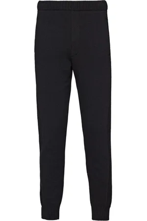 Prada Fine-knit cashmere track pants