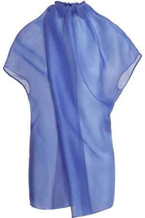 Khaite The Kass draped silk blouse