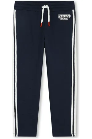 Kenzo Logo-patch checked trousers