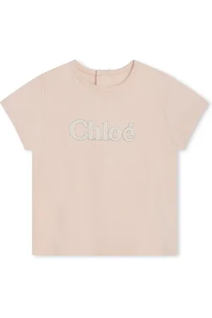 Chloé Logo-embroidered organic cotton T-shirt
