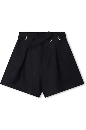 Chloé Pleat-detail linen shorts