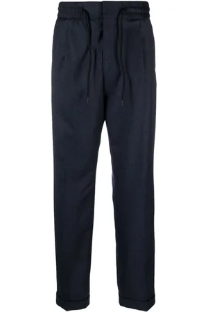 BOSS - Relaxed-fit drawstring trousers in bi-stretch fabric