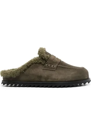 Officine creative Penny slot shearling loafers