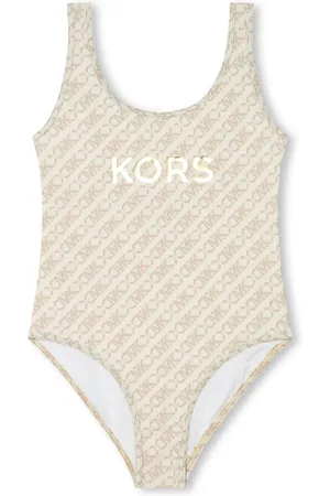 Michael Kors Logo-print U-neck swimsuit