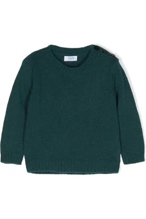 SIOLA Round-neck button-fastening jumper