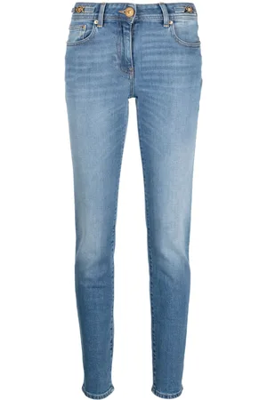 VERSACE Low-rise Medusa Head-motif skinny jeans