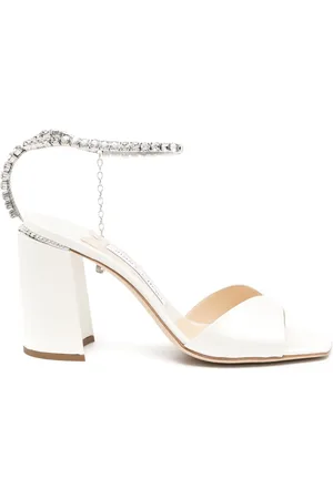 Jimmy Choo Saeda 85mm crystal-strap sandals