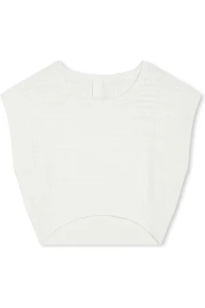 Givenchy 4G logo-jacquard cropped vest