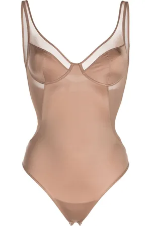 Spanx Shaping mesh-panel bodysuit