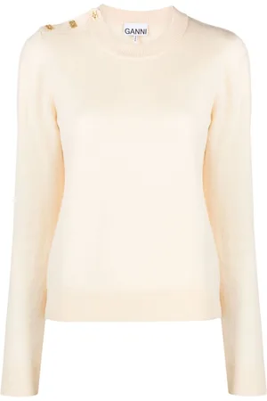 Ganni Mix merino-cashmere jumper
