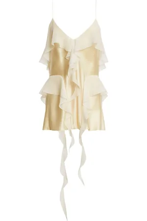 Khaite The Piet ruffled silk top