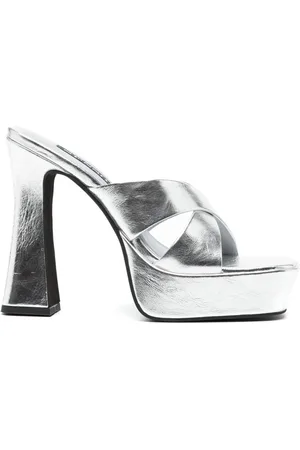 SENSO Titan 130mm metallic-leather mules