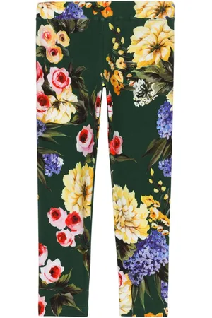 Dolce & Gabbana Floral-print slip-on leggings