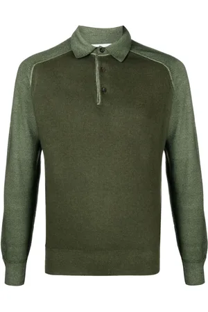 Etro Logo-embroidered knitted polo shirt