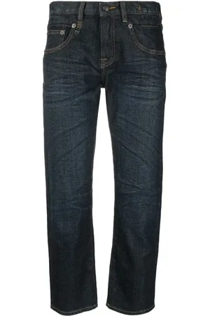 R13 Cropped-leg denim jeans