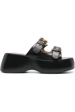 Moschino 75mm Dolly leather sandals