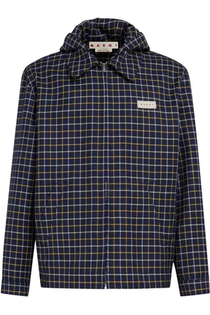 Marni Checked hooded jacket