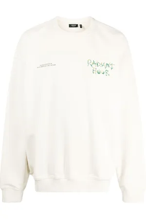 FIVE CM Embroidered-slogan cotton sweatshirt