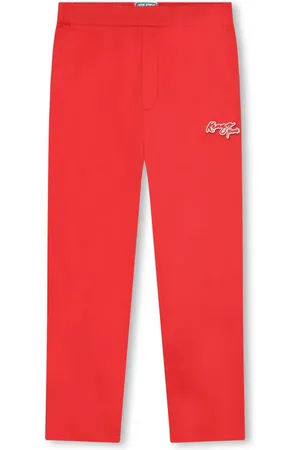 Kenzo Logo-patch cotton track pants