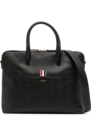 Thom Browne 4-Bar leather briefcase