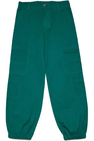 Marni Logo-embroidered cotton trousers