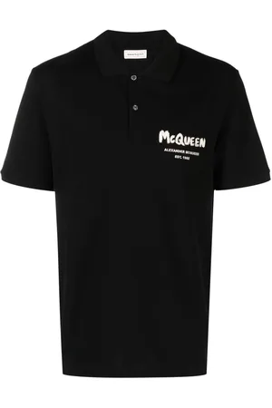 Alexander McQueen Graffiti logo-embroidered polo shirt