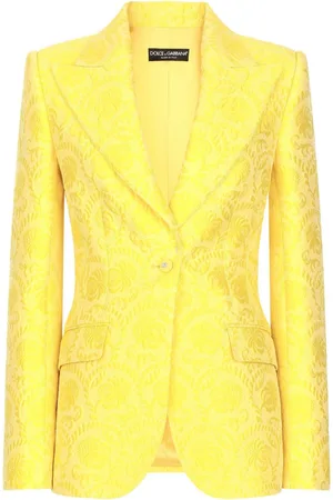 Dolce & Gabbana Patterned-jacquard single-breasted blazer