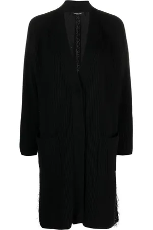 Fabiana Filippi Boucl??-detailing knitted cardi-coat