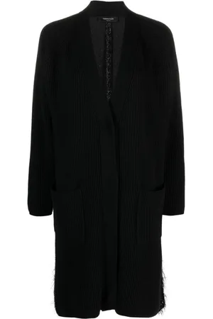 Fabiana Filippi Bouclé-detailing knitted cardi-coat