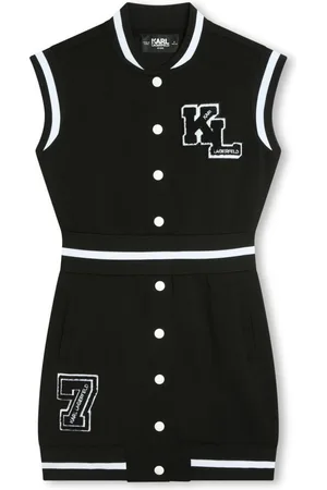 Karl Lagerfeld Logo-patch sleeveless minidress