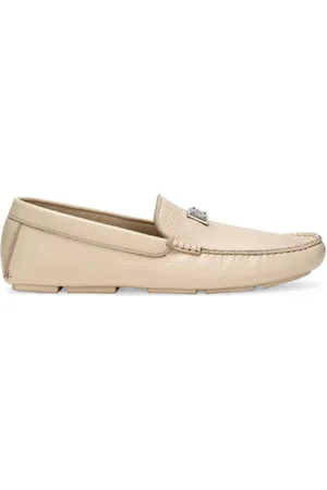 Dolce & Gabbana Logo-plaque leather loafers