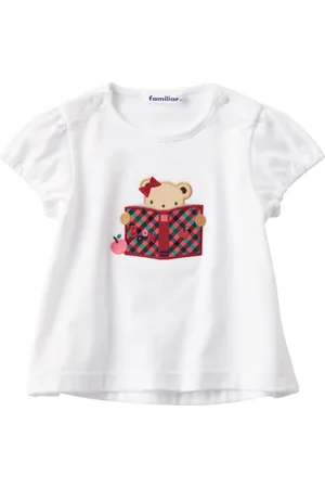 Familiar Bear-motif cotton T-shirt