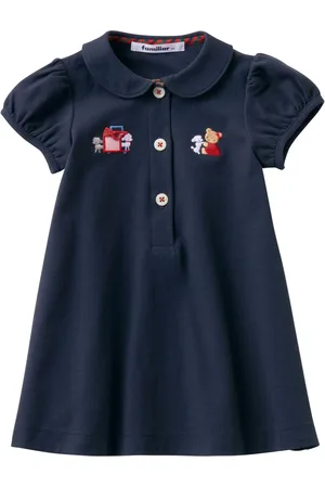 Familiar Embroidered-detail cotton dress