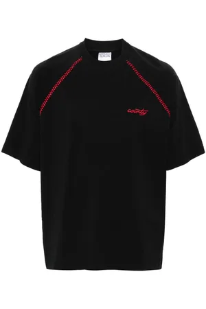 MARCELO BURLON Logo-embroidered cotton T-shirt