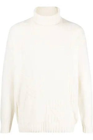 CANALI Patch-detail roll-neck jumper