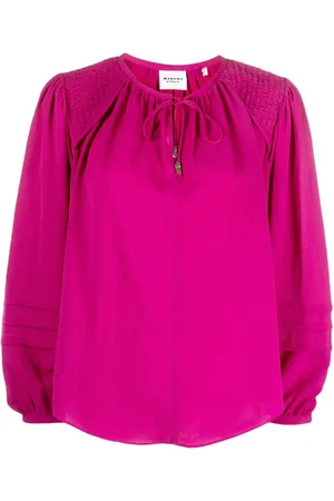 Marant Etoile Lamaya tie-neck blouse
