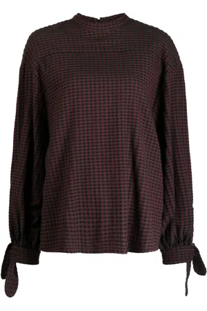 YMC Rush check-pattern blouse