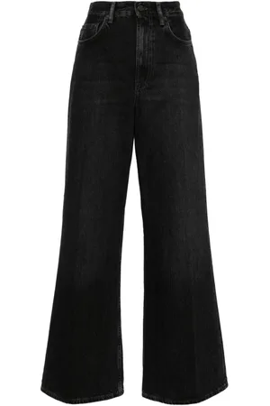Acne Studios 2022F high-rise wide-leg jeans