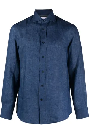 Brunello Cucinelli Buttoned-up linen shirt