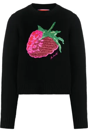 La DoubleJ Lampone embroidered jumper