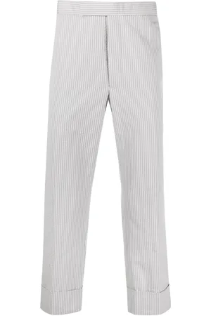 Thom Browne Stripe-pattern tailored trousers