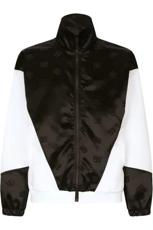 Dolce & Gabbana Logo-jacquard panelled jacket