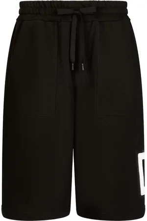 Dolce & Gabbana Logo-print cotton-blend track shorts