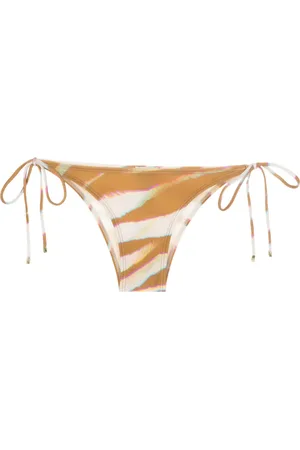 Lenny Niemeyer Animal-pattern side-tie bikini bottoms