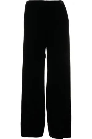 Totême Wide velvet trousers
