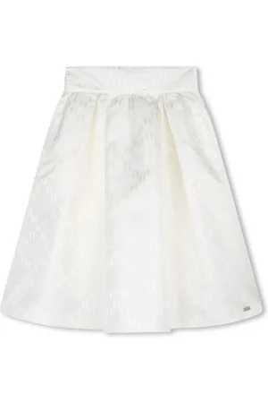 Karl Lagerfeld Monogram-pattern midi skirt