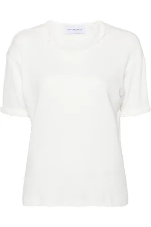 Viktor & Rolf Braid-detail cotton T-shirt