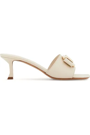 Salvatore Ferragamo 55mm bow-detailing leather mules