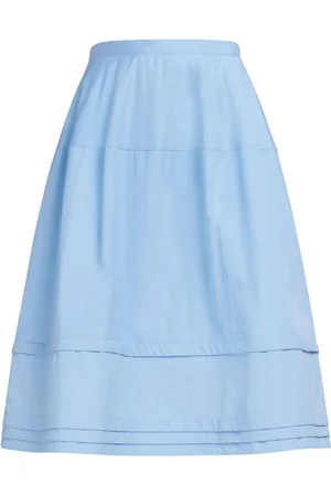 Marni Micro-pleated A-line midi skirt