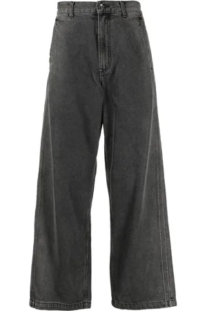FIVE CM Logo-patch straight-leg jeans